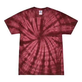 Colortone 1000 Multi-Color Tie-Dyed T-Shirt - Spider Burgundy