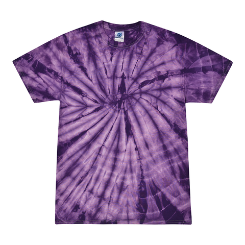 Colortone 1000 Multi-Color Tie-Dyed T-Shirt - Spider Purple