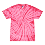 Colortone 1000 Multi-Color Tie-Dyed T-Shirt - Spider Pink