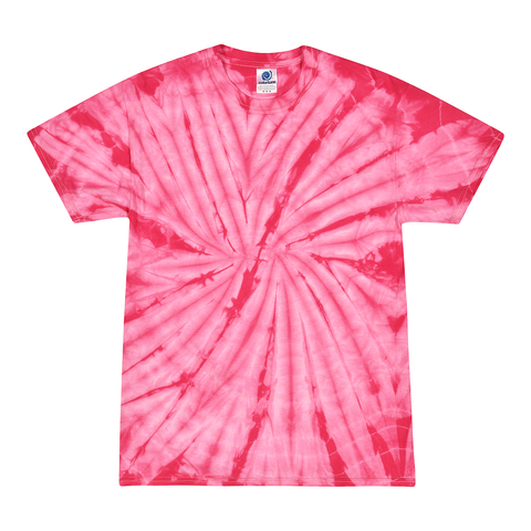 Colortone 1000 Multi-Color Tie-Dyed T-Shirt - Spider Pink