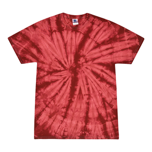 Colortone 1000 Multi-Color Tie-Dyed T-Shirt - Spider Crimson - 