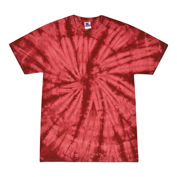 Colortone 1000 Multi-Color Tie-Dyed T-Shirt - Spider Crimson