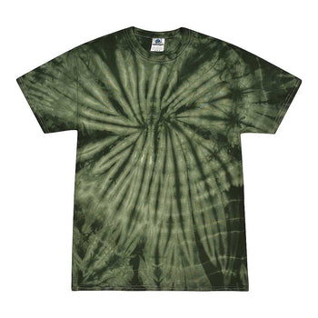 Colortone 1000 Multi-Color Tie-Dyed T-Shirt - Spider Green