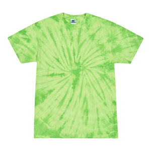 Colortone 1000 Multi-Color Tie-Dyed T-Shirt - Spider Lime - 