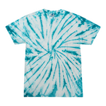 Colortone 1000 Multi-Color Tie-Dyed T-Shirt - Spider Wht & Turq