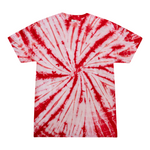 Colortone 1000 Multi-Color Tie-Dyed T-Shirt - Spider Wht & Red