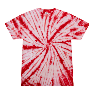 Colortone 1000 Multi-Color Tie-Dyed T-Shirt - Spider Wht & Red - 