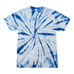 Colortone 1000 Multi-Color Tie-Dyed T-Shirt - Spider Wht & Royal