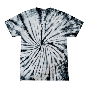 Colortone 1000 Multi-Color Tie-Dyed T-Shirt - Spider Wht & Blk - 
