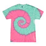 Colortone 1000 Multi-Color Tie-Dyed T-Shirt - Mint Fusion