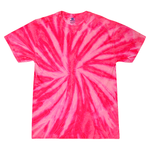 Colortone 1000 Multi-Color Tie-Dyed T-Shirt - Neon Bubblegum