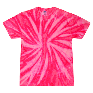 Colortone 1000 Multi-Color Tie-Dyed T-Shirt - Neon Bubblegum - 