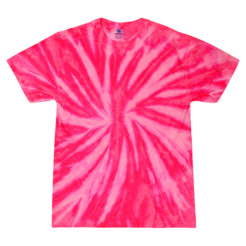 Colortone 1000 Multi-Color Tie-Dyed T-Shirt - Neon Bubblegum