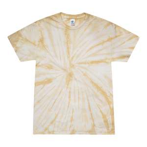 Colortone 1000 Multi-Color Tie-Dyed T-Shirt - Spider Mustard - 