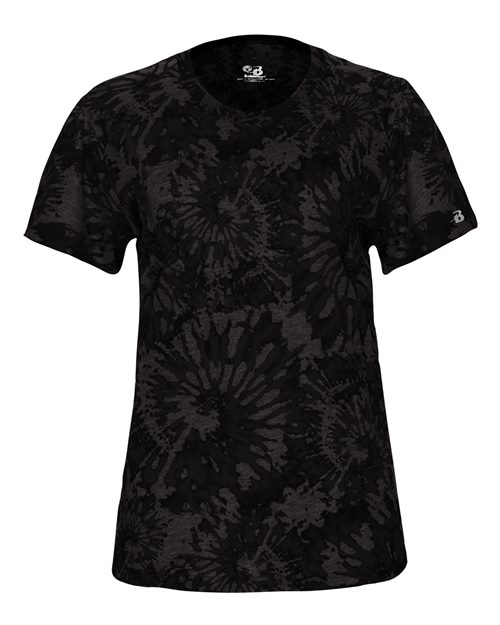 Badger 4974 Women's Tie-Dyed Tri-Blend T-Shirt