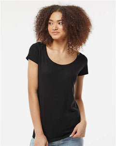 Tultex 243 Women's Poly-Rich Scoop Neck T-Shirt - 