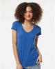 Tultex 244 Women's Poly-Rich V-Neck T-Shirt