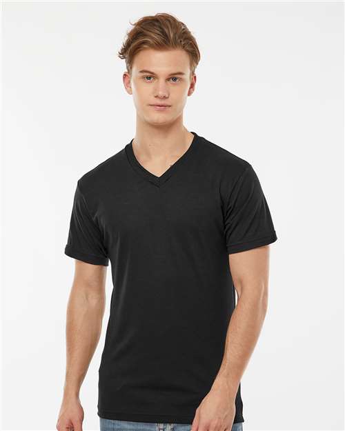 Tultex 207 Men's Poly-Rich V-Neck T-Shirt
