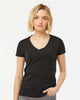 Tultex 214 Women's Fine Jersey V-Neck T-Shirt