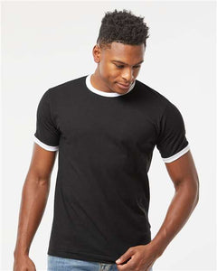 Tultex 246 Unisex Fine Jersey Ringer T-Shirt - 