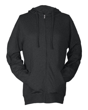 Tultex 260 Unisex Beach Full-Zip Hooded Long Sleeve T-Shirt - 