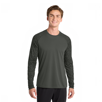 Sport-Tek ST460LS Long Sleeve Digi Camo Tee