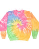 Colortone 8100 Unisex Tie-Dyed Fleece Crewneck Sweatshirt