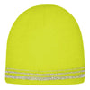 CornerStone Lined Enhanced Visibility Beanie with Reflective Stripes CS804