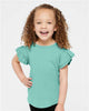 Rabbit Skins 3339 Toddler Flutter Sleeve Tee
