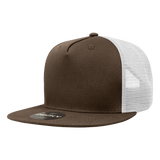 Decky 1040 Blank 5 Panel Trucker Snapback Hat - CASE Pricing