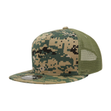 Decky 1040 Blank 5 Panel Trucker Snapback Hat - PALLET Pricing