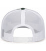Pacific Headwear 104S Contrast Stitch Trucker Snapback Hat