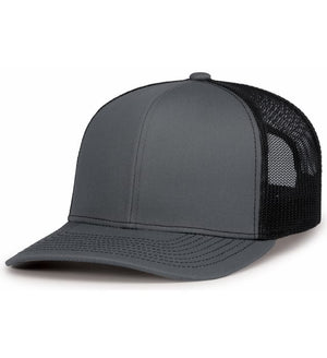 Pacific Headwear 104S Contrast Stitch Trucker Snapback Hat - 