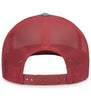 Pacific Headwear 104S Contrast Stitch Trucker Snapback Hat