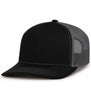 Pacific Headwear 104S Contrast Stitch Trucker Snapback Hat