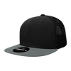 Decky 1052 Blank 6 Panel Trucker Hat, Flat Bill Snapback - 1052
