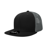 Decky 1052 Blank 6 Panel Trucker Hat, Flat Bill Snapback - CASE Pricing