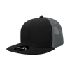 Decky 1052 Blank 6 Panel Trucker Hat, Flat Bill Snapback - 1052