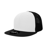 Decky 1052 Blank 6 Panel Trucker Hat, Flat Bill Snapback - CASE Pricing