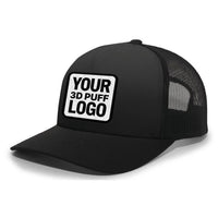 Custom Embroidered Pacific Headwear 105C 5-Panel Trucker Hat Snapback Cap - 3D Embroidery