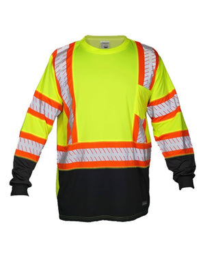 Kishigo 9181 Unisex DOT Class 3 Long Sleeve T-Shirt - 
