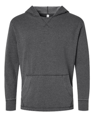 LAT 6936 Unisex Vintage Wash Fleece Hoodie Sweatshirt - 