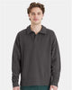 ComfortWash by Hanes GDH490 Unisex Garment-Dyed Polo Collar Sweatshirt