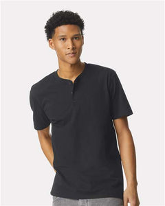 American Apparel 2004CVC Unisex CVC Henley Tee - 