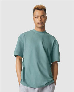 American Apparel 1PQ Unisex Pique Mockneck Tee - 