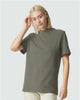 American Apparel 1PQ Unisex Pique Mockneck Tee