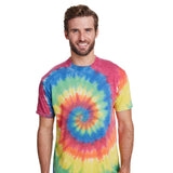 Colortone 1090 Festival Tie-Dyed Burnout T-Shirt