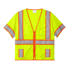 CornerStone ANSI 107 Class 3 Surveyor Mesh Zippered Two-Tone Short Sleeve Vest CSV106 - 
