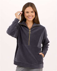 Boxercraft BW5203 Women's Manchester Corded Quarter-Zip Pullover - 