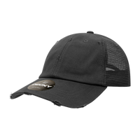 Decky 110 6 Panel Low Profile Relaxed Vintage Trucker Cap - CASE Pricing